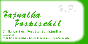 hajnalka pospischil business card